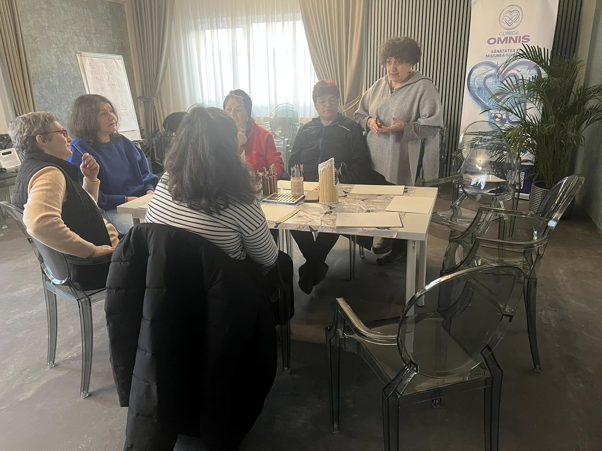 Grup Suport Oncologic Sibiu | Atelier de neuro-artă: „Floarea calităților noastre”