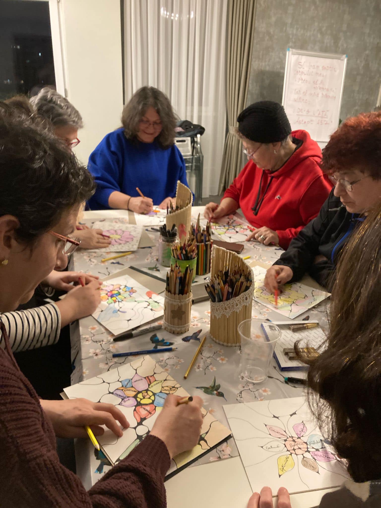 Grup Suport Oncologic Sibiu | Atelier de neuro-artă: „Floarea calităților noastre”