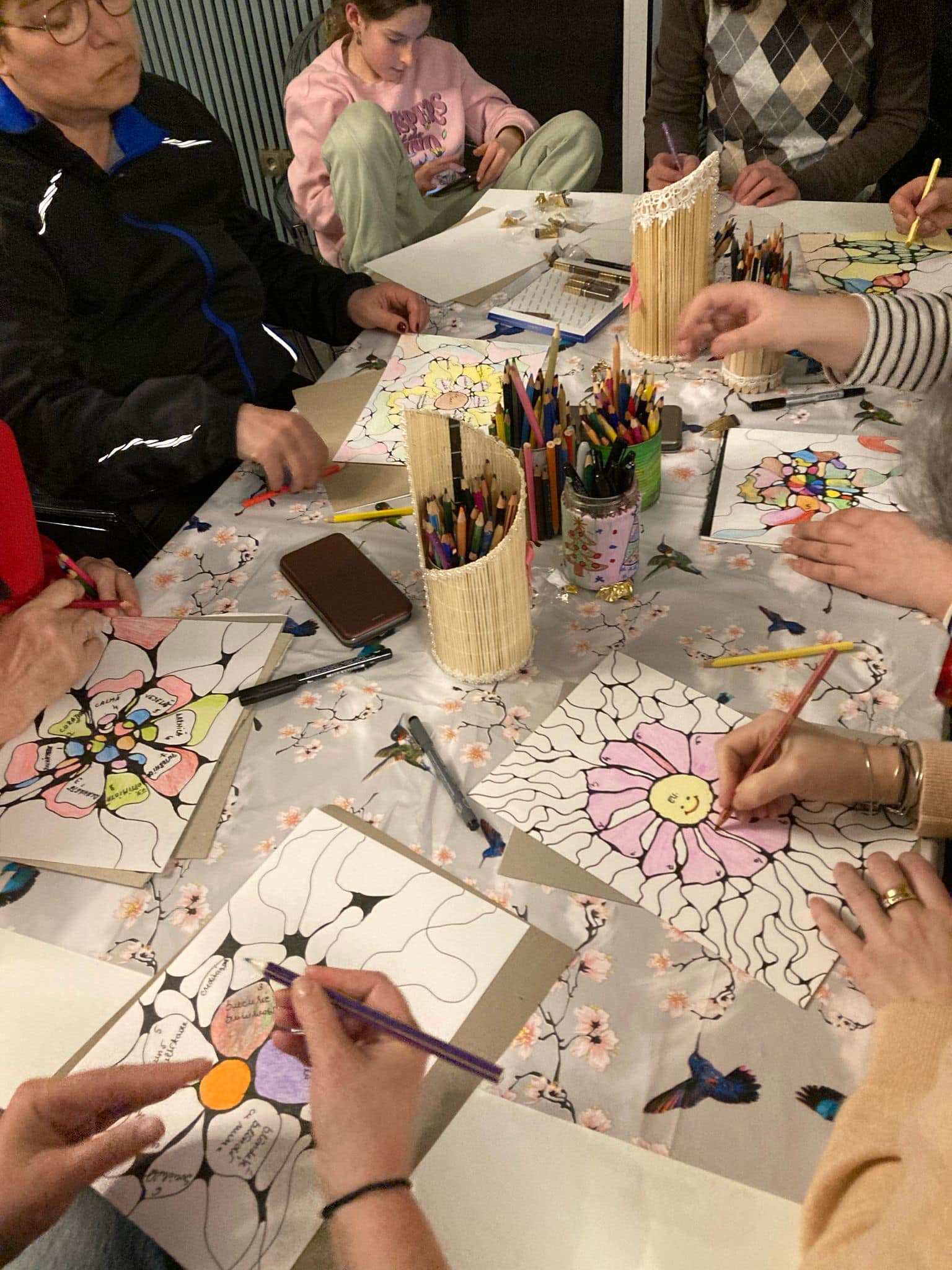 Grup Suport Oncologic Sibiu | Atelier de neuro-artă: „Floarea calităților noastre”