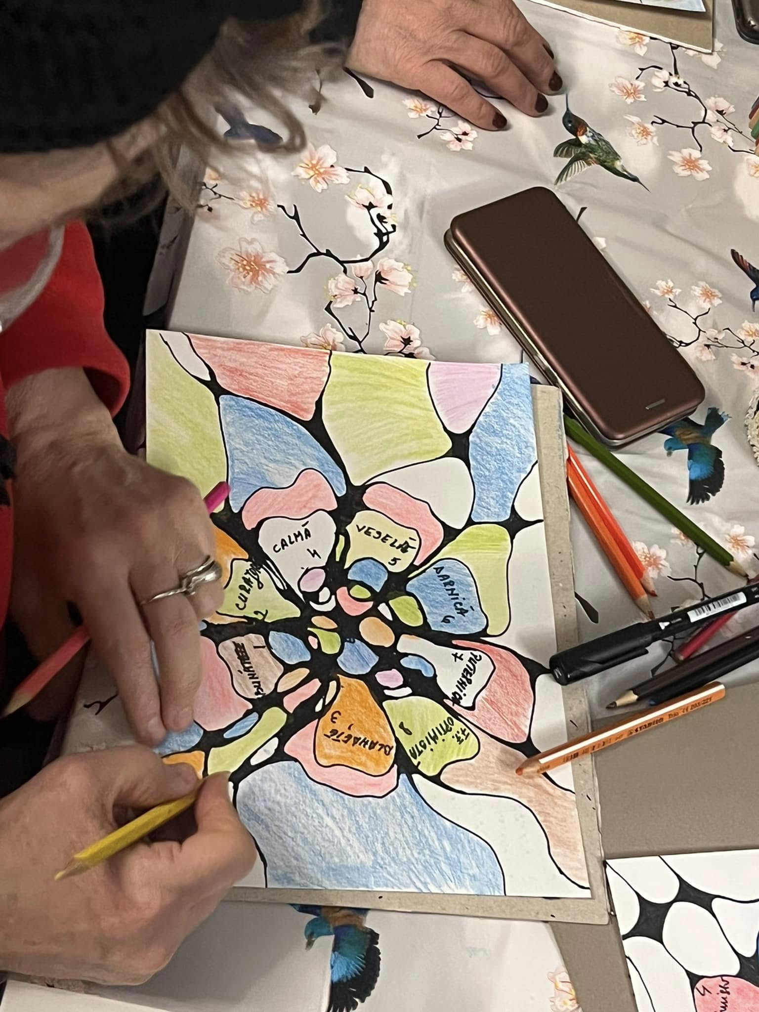 Grup Suport Oncologic Sibiu | Atelier de neuro-artă: „Floarea calităților noastre”
