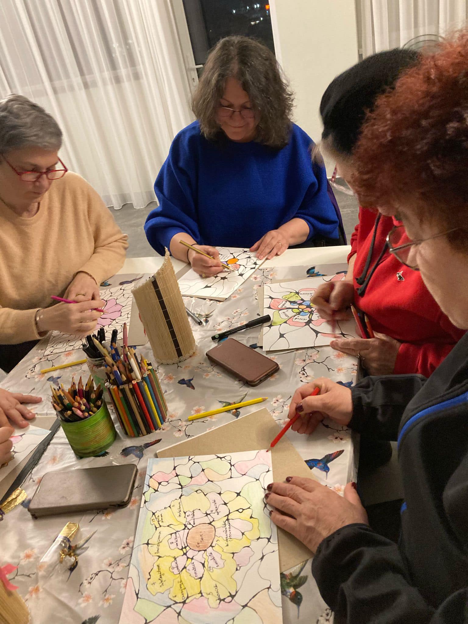 Grup Suport Oncologic Sibiu | Atelier de neuro-artă: „Floarea calităților noastre”